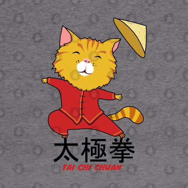 Tai Chi Chuan Cat by KewaleeTee